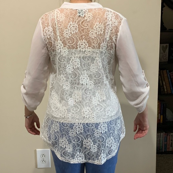 Women’s long sleeve blouse with sequin back - Picture 1 of 2